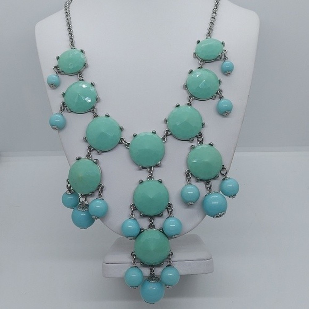 Teals‎ statement bubble necklace
